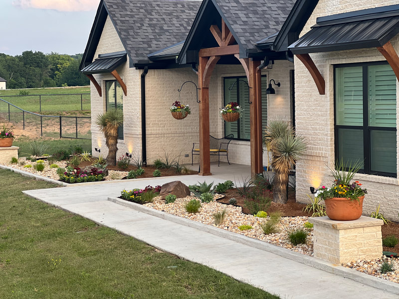 Custom Front Entry Landscape Install